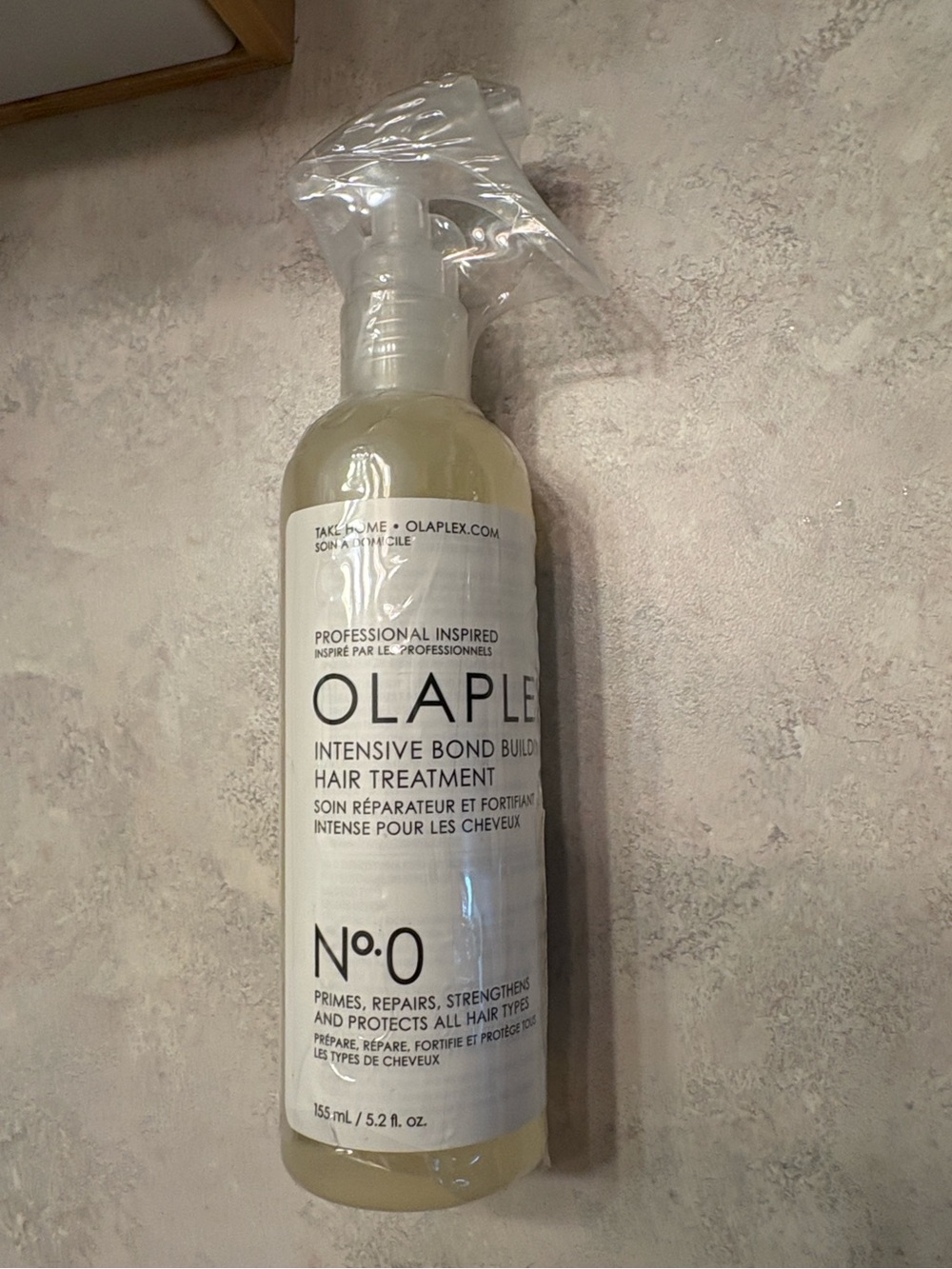 OLAPLEX No.0 Intensive Bond Building Hair Treatment; Sealed Spray Bottle